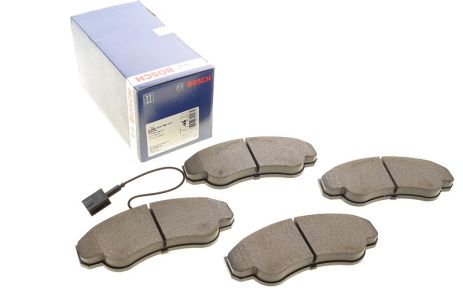 Комплект гальмівних колодок CITROËN JUMPER, PEUGEOT BOXER, FIAT DUCATO, BOSCH (0986424769)