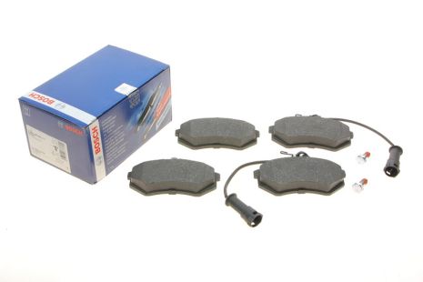Комплект гальмівних колодок CHERY A5, AUDI QUATTRO, AUDI 200, BOSCH (0986466693)