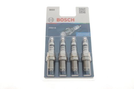 Свічки запалювання BOSCH (0242222804),(к-т 4 шт)