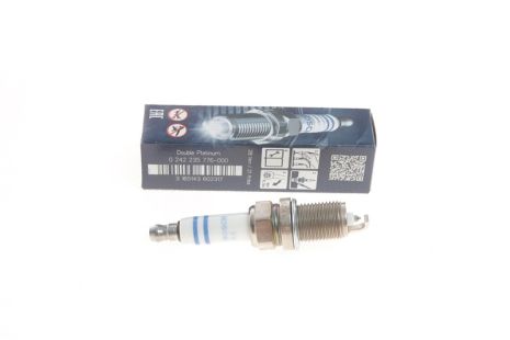 Свічка запалювання BMW 1, AUDI A6, BMW X1, FR7KPP332 DOUBLE PLATINUM BOSCH (0242235776)