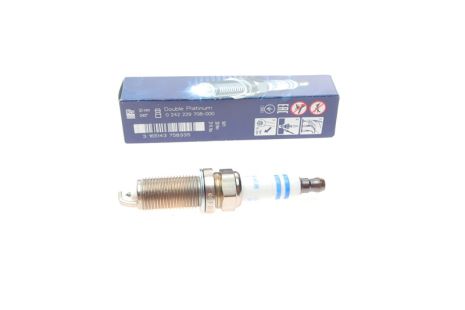 Свічка запалювання CHRYSLER 200, JEEP COMPASS, DODGE DART, FR8SPP332, DOUBLE PLATINUMBOSCH (0242229708)