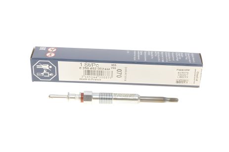 Свічка розжарювання BMW 1, BMW X6, BMW X5, GLP070 BOSCH (0250402002) - Система запалювання