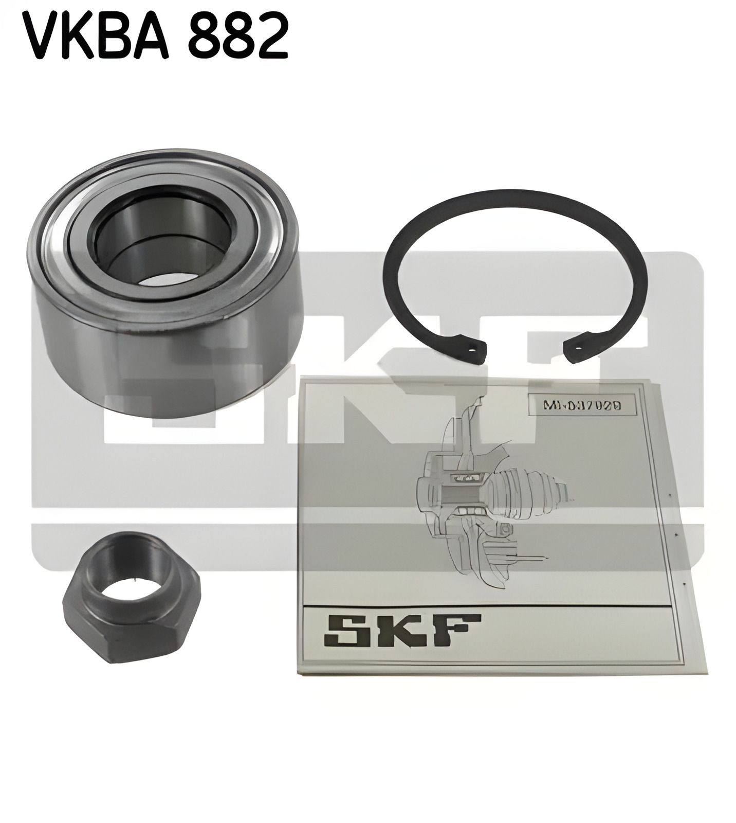 Комплект подшипника ступицы CITROËN AX, PEUGEOT 106, PEUGEOT 205, SKF (VKBA882) Комплект подшипника ступицы CITROËN AX, PEUGEOT 106, PEUGEOT 205, SKF (VKBA882)