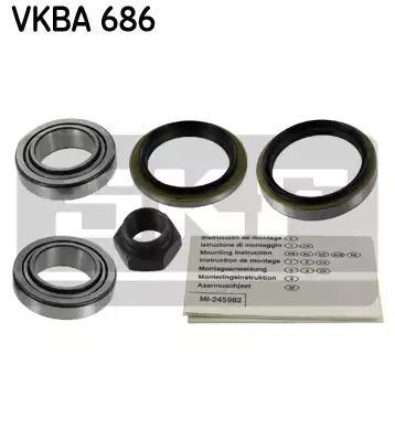 Комплект підшипника маточини FORD FIESTA, FORD ESCORT, FORD ORION, SKF (VKBA686)
