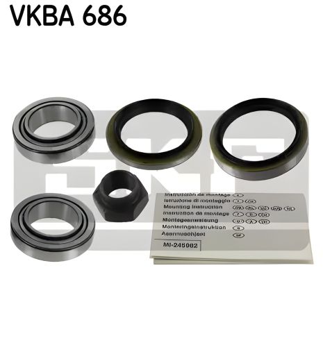 Подшипник ступицы комплект для FORD FIESTA, FORD ESCORT, FORD ORION, SKF (VKBA686) Подшипник ступицы комплект для FORD FIESTA, FORD ESCORT, FORD ORION, SKF (VKBA686)