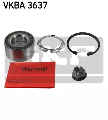 Комплект підшипника маточини MERCEDES-BENZ CITAN, DACIA LOGAN, NISSAN NOTE, SKF (VKBA3637)