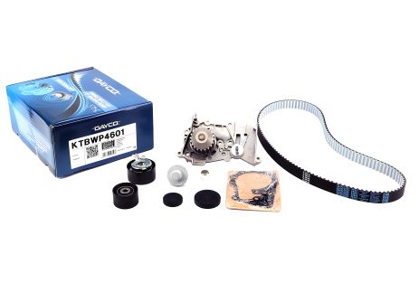 Помпа и комплект ремня ГРМ для LADA LARGUS и NISSAN KUBISTAR, DAYCO (KTBWP4601)