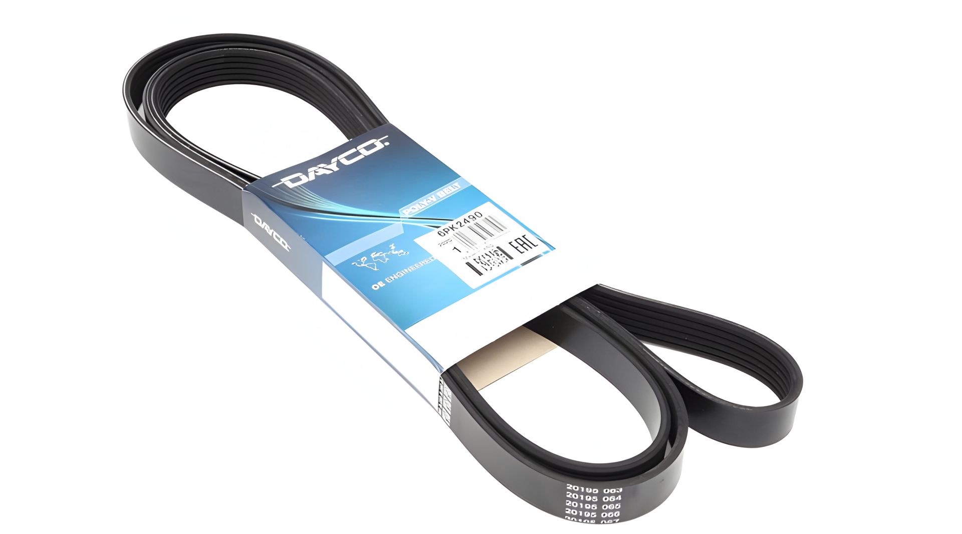 Поликлиновый ремень для CHRYSLER VOYAGER, AUDI A8, DAYCO (6PK2490) Поликлиновый ремень для CHRYSLER VOYAGER, AUDI A8, DAYCO (6PK2490)