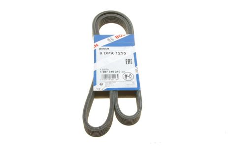 Поликлиновый ремень SEAT ALHAMBRA, VW CADDY, BOSCH (1987946210) Поликлиновый ремень SEAT ALHAMBRA, VW CADDY, BOSCH (1987946210)
