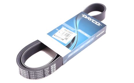 Поліклиновий ремінь NISSAN X-TRAIL, RENAULT LATITUDE, DAYCO (7PK1705DT) Поліклиновий ремінь NISSAN X-TRAIL, RENAULT LATITUDE, DAYCO (7PK1705DT)