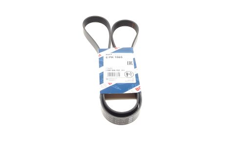 Поликлиновый ремень для FIAT QUBO, PEUGEOT HOGGAR, BOSCH (1987945702)