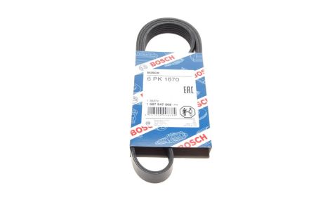 Поликлиновый ремень OPEL COMBO, VAUXHALL COMBO, BOSCH (1987947568) Поликлиновый ремень OPEL COMBO, VAUXHALL COMBO, BOSCH (1987947568)