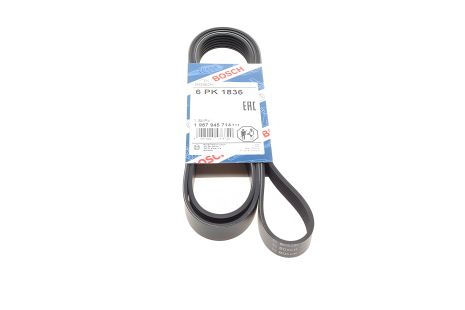 Поликлиновый ремень BOSCH для CHEVROLET EPICA/NISSAN PRIMASTAR (1987945714)