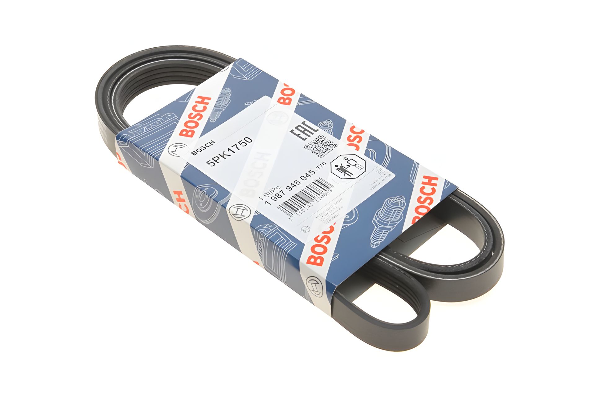 Полікліновий ремінь DACIA LOGAN, CHEVROLET CORSA, BOSCH (1987946045) Полікліновий ремінь DACIA LOGAN, CHEVROLET CORSA, BOSCH (1987946045)