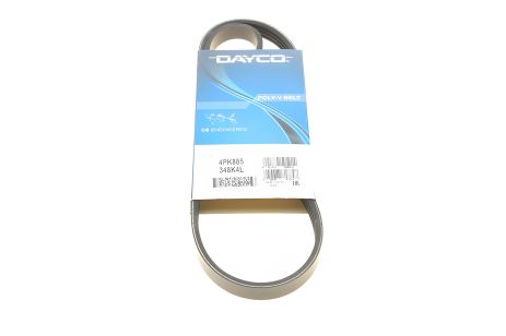 Поліклиновий ремінь CHRYSLER PT, VOLVO 340-360, DAYCO (4PK885) Поліклиновий ремінь CHRYSLER PT, VOLVO 340-360, DAYCO (4PK885)