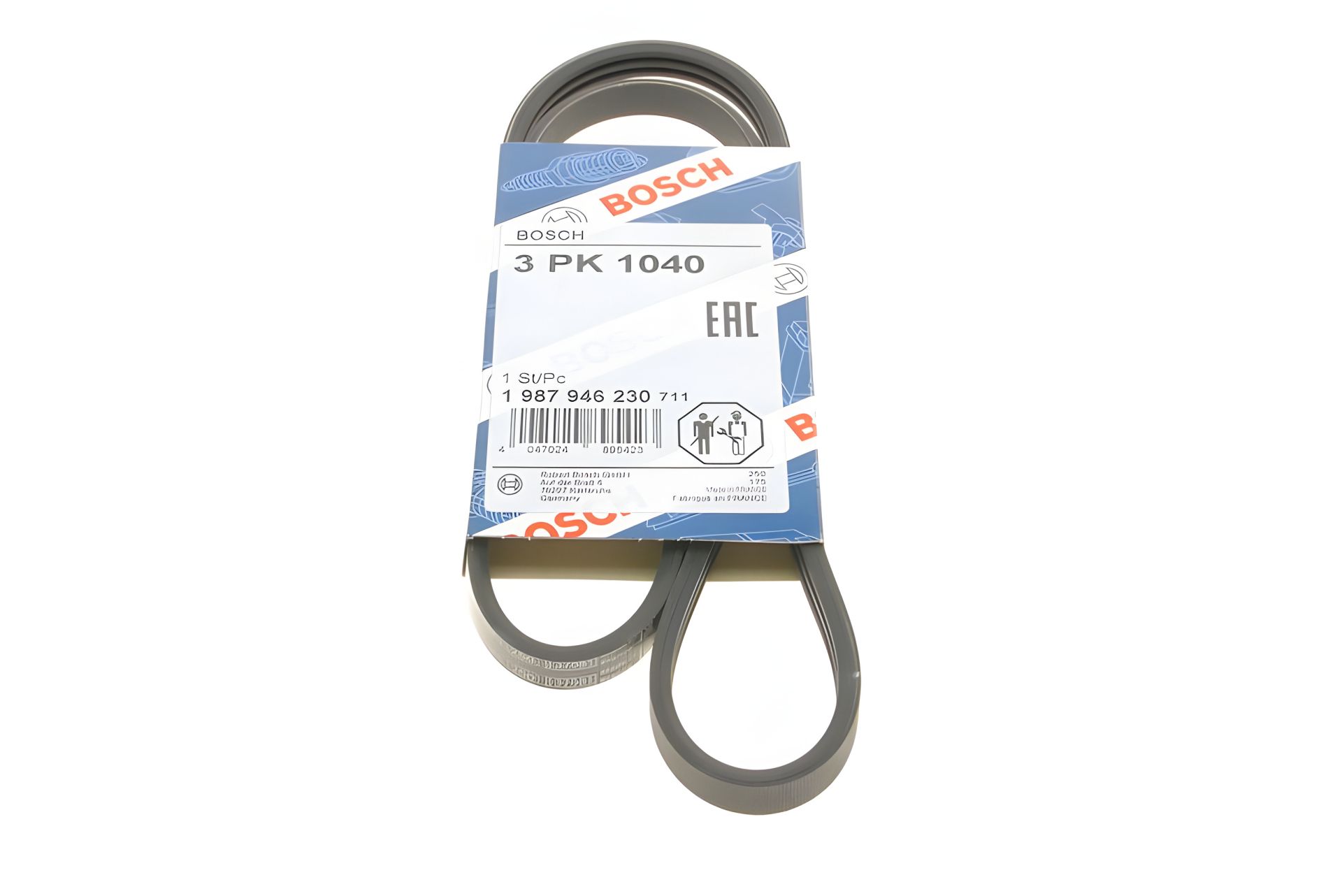Поликлиновый ремень RENAULT KANGOO, BOSCH (1987946230) Поликлиновый ремень RENAULT KANGOO, BOSCH (1987946230)