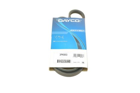Полікліновий ремінь TOYOTA YARIS, SMART FORTWO, DAYCO (3PK853)