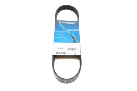 Поликлиновый ремень FIAT SCUDO, PEUGEOT 405, DAYCO (6PK730)