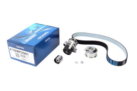Водяний насос + комплект ГРМ Dayco KTBWP2961 для SKODA SUPERB, SEAT ALTEA, AUDI A4 Водяний насос + комплект ГРМ Dayco KTBWP2961 для SKODA SUPERB, SEAT ALTEA, AUDI A4