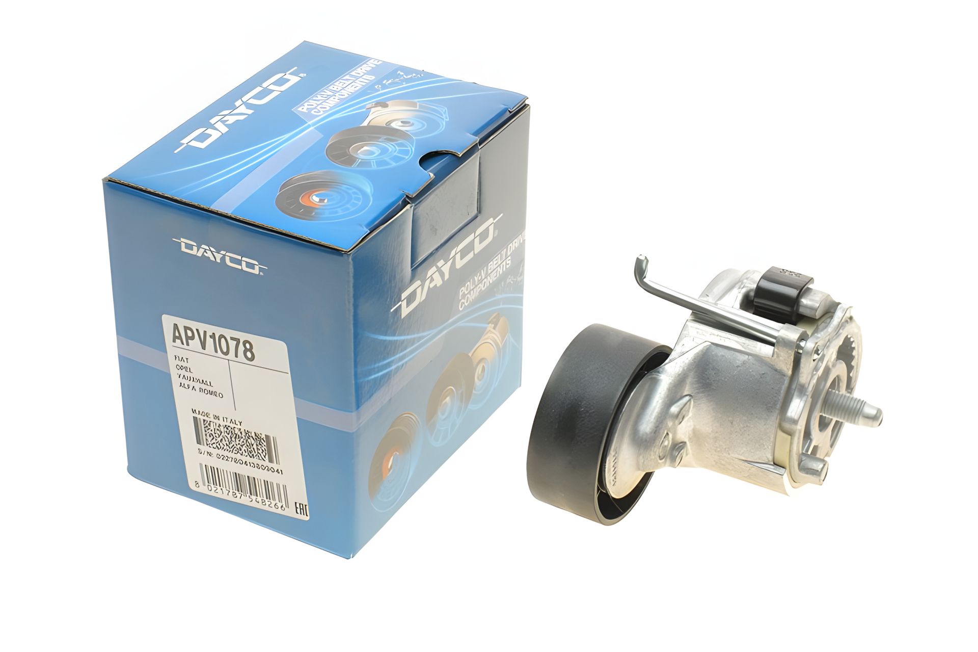 Натяжной ролик ремня генератора для Doblo 1.3MJTD, DAYCO (APV1078) в сборе (51821652) Натяжной ролик ремня генератора для Doblo 1.3MJTD, DAYCO (APV1078) в сборе (51821652)