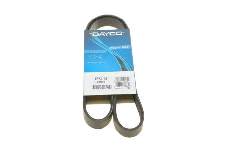 Ремень генератора ручейковый ВАЗ 2110, 2170 (с ГУР), DAYCO (6PK1115) (2110-1041020)