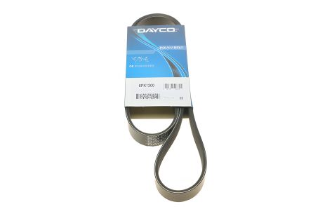 Ремень генератора ручейковый Logan 1.5 dCi (с ГУР без конд.), DAYCO (6PK1200) (8200821813)