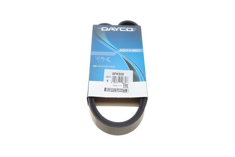 Струмковий ремінь генератора Sens (з ГУР/без конд.), DAYCO (6PK950) (71739929) Струмковий ремінь генератора Sens (з ГУР/без конд.), DAYCO (6PK950) (71739929)