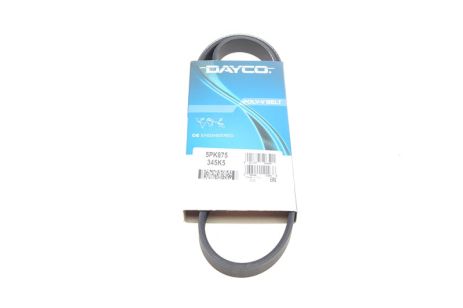 Ремень генератора ручейковый Lanos 1.5 (без ГУР), DAYCO (5PK875) (96144932)