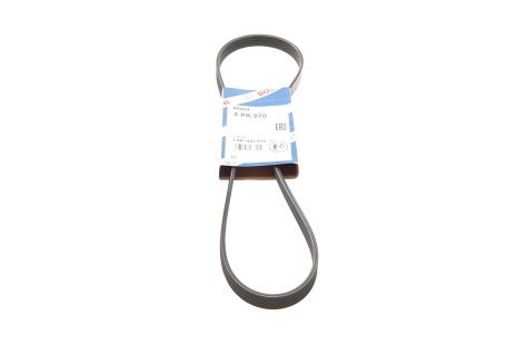 Ремінь генератора Lanos 1.5 (з ГУР), BOSCH (5PK970) Ремінь генератора Lanos 1.5 (з ГУР), BOSCH (5PK970)