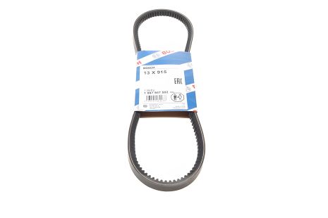 Пас генератора 13x915 для ГАЗЕЛЬ, BOSCH (1987947502) Пас генератора 13x915 для ГАЗЕЛЬ, BOSCH (1987947502)