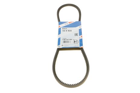 Зубчатый ремень генератора ВАЗ 2101, 935, BOSCH (1987947689) (2107-1308020) Зубчатый ремень генератора ВАЗ 2101, 935, BOSCH (1987947689) (2107-1308020)