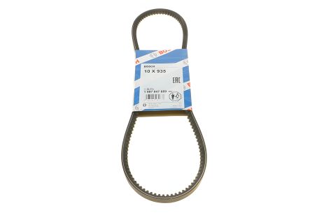 Зубчатый ремень генератора ВАЗ 2101, 935, BOSCH (1987947689) (2107-1308020)