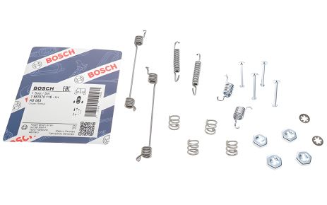 Монтажний комплект гальмівних колодок BOSCH для PEUGEOT 306, CITROËN ZX, RENAULT TWINGO (1987475116)