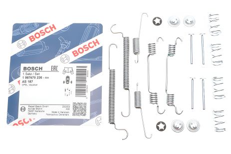 Монтажний комплект колодок CHEVROLET/ OPEL, BOSCH (1987475226)