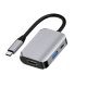 Type-C адаптер 3-в-1 HDMI 4K + USB 3.0 + швидка зарядка PD 60W