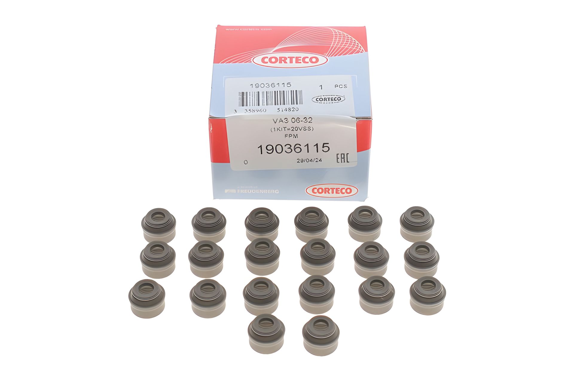 Сальник клапана (впуск/випуск) для Ford Focus/Kuga/Mondeo/S-Max 2.5 i 05-, CORTECO (19036115) Сальник клапана (впуск/випуск) для Ford Focus/Kuga/Mondeo/S-Max 2.5 i 05-, CORTECO (19036115)