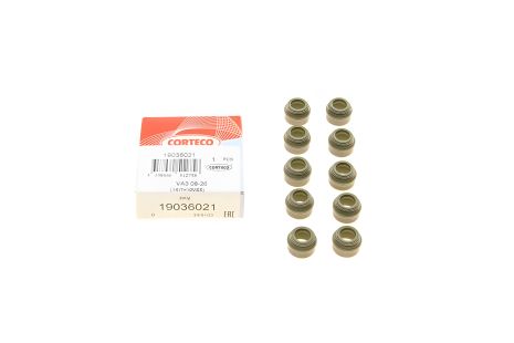 Сальник клапана впуск/випуск для Audi/VW (8x10.8/14.2x10), комплект 10 шт., CORTECO (19036021)