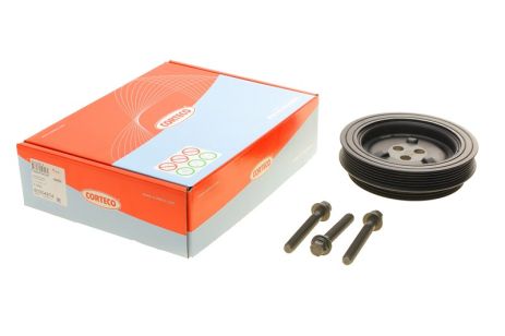 Шкив коленвала Ford Transit 2014-/Tourneo 2011-/Boxer 2011- (+болты), CORTECO (80004874)