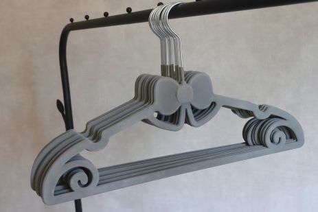 Набор вешалки для одежды Veluer 10 ПК 101072/серой