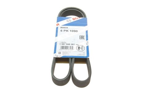 Поликлиновый ремень AUDI A1, SEAT IBIZA, BOSCH (1987948381) Поликлиновый ремень AUDI A1, SEAT IBIZA, BOSCH (1987948381)