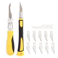 Набір скальпелів WLXY WL-9303AB (ніж d=8mm із №11 лезами - 11шт; ніж d=10mm із серпоподібними лезами - 2шт)