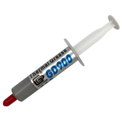 Термопаста GD900 7г, 4.8 W/mK теплопроводность, 2.3 г/см3 плотность, лопатка и 2 напальчника