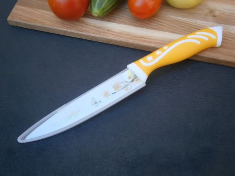 Металлокерамический кухонный нож Style Е-901ВМ 23 см в чехле