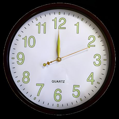 Фосфорные настенные часы Светящиеся (30 см) Ph-01-S коричневые Фосфорные настенные часы Светящиеся (30 см) Ph-01-S коричневые