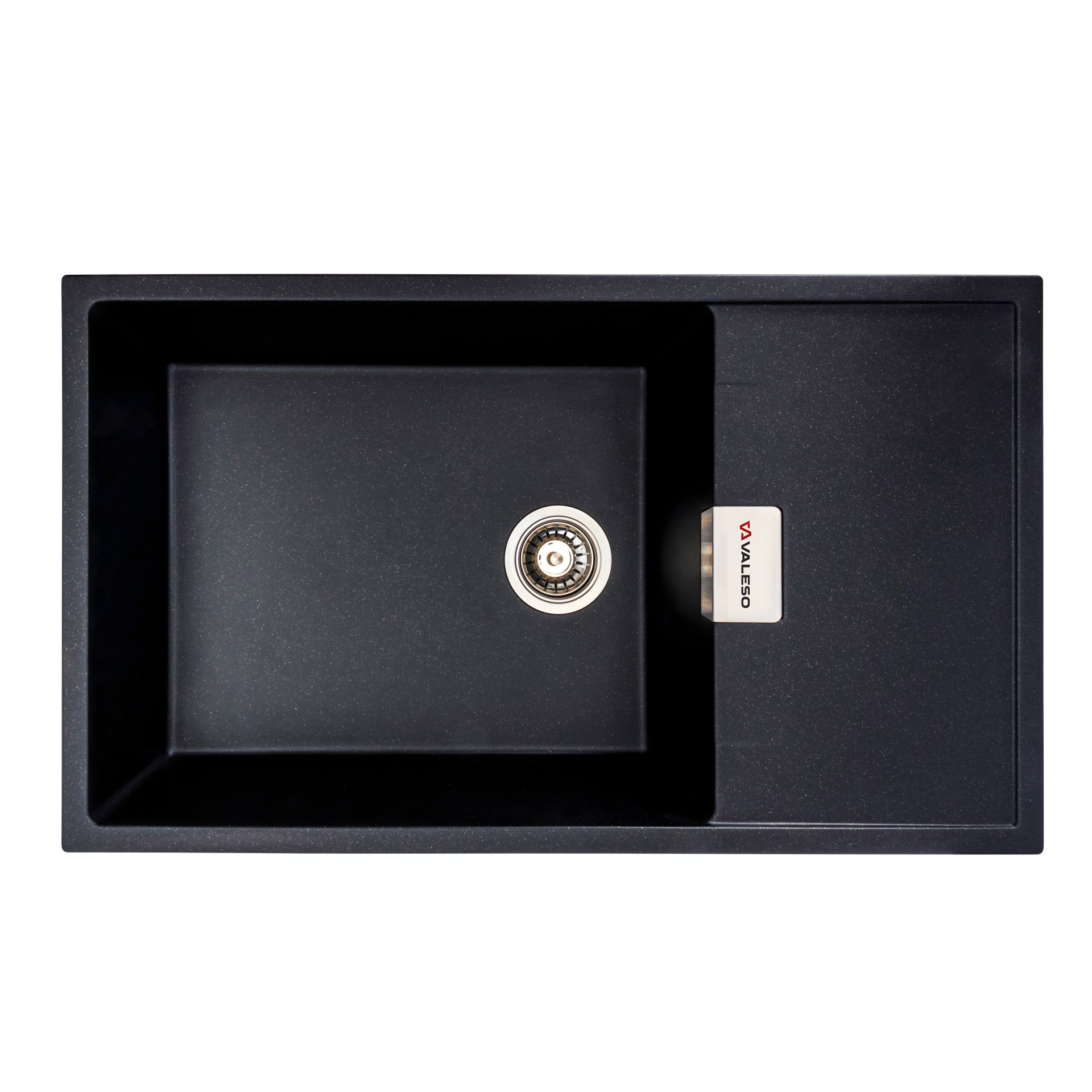 Гранітна мийка для кухні VALESO 8650 DIAMOND матова (чорний металік) Гранітна мийка для кухні VALESO 8650 DIAMOND матова (чорний металік)