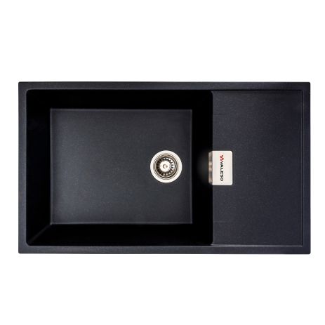 Кухонна мийка гранітна VALESO 8650 DIAMOND чорний металік Кухонна мийка гранітна VALESO 8650 DIAMOND чорний металік