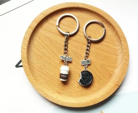 Парні брелки для друзів Best Friends Oreo coffee найкращі друзі