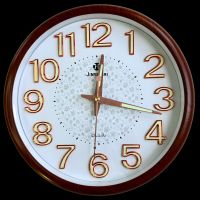 Фосфорные светящиеся бесшумные настенные часы (30 см)