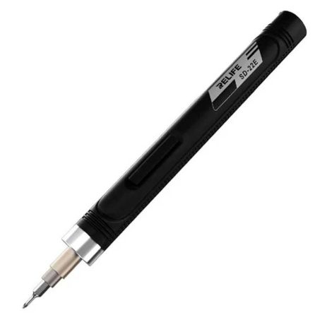 Викрутка акумуляторна RELIFE SD-22E прецизійна, набір біт 10 шт., реверс, 350 mAh, Type-C, Black Викрутка акумуляторна RELIFE SD-22E прецизійна, набір біт 10 шт., реверс, 350 mAh, Type-C, Black