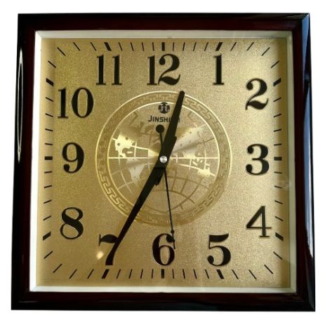 Настінний годинник Класика-56 Золото Квадратний (30 см) Time